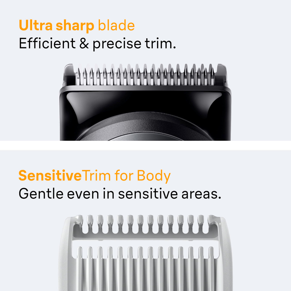 Braun device rinsed under water highlighting 100% waterproof convenience