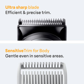 Braun device rinsed under water highlighting 100% waterproof convenience