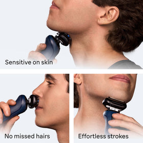 Braun replacement shaver head showing spare part for extended shaving performance