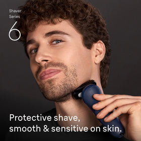Braun travel case with shaver and accessories packed for secure transport