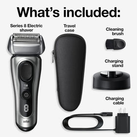 Close-up of Braun Series 8 swiveling head highlighting contour follow benefit