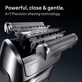 Braun Series 8 ProTrimmer deployed for precision shaping benefit: trims sideburns accurately