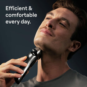 Braun Series 8 SmartCare Center docked with shaver benefit: automated cleaning and charging