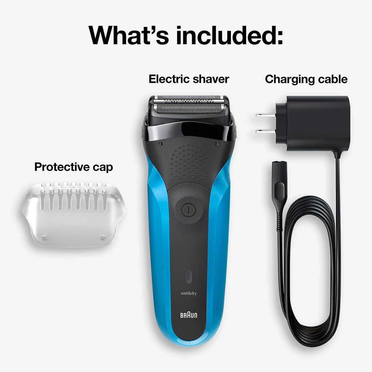 Braun Series 3 side profile highlighting the super-thin head for precision trimming