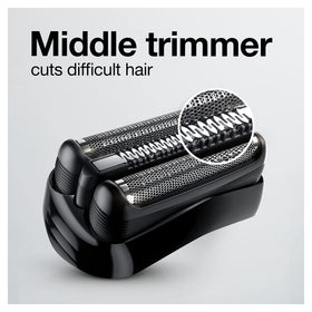 Braun Series 3 being used in shower demonstrating waterproof wet shaving convenience