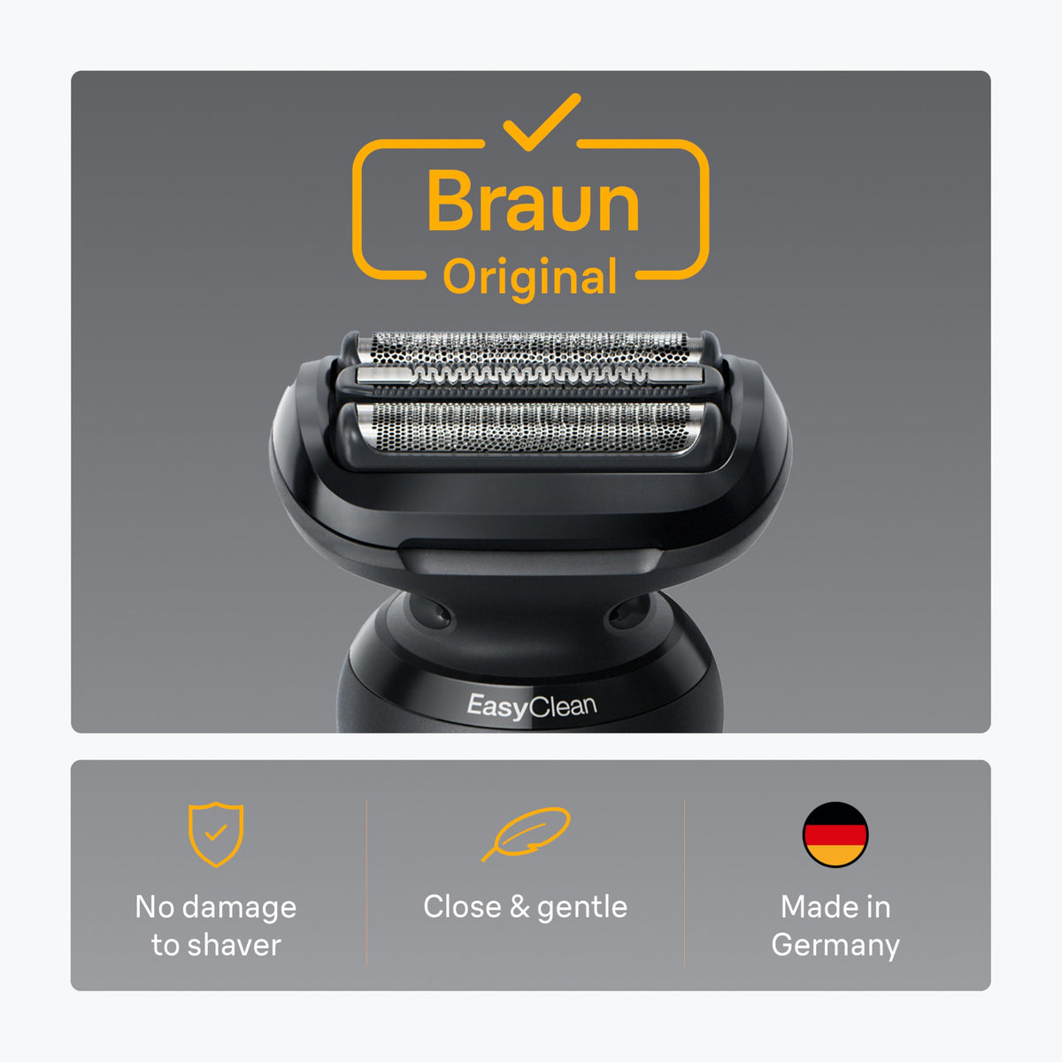 Braun Series 5 foil and cutter close-up highlighting precision edges