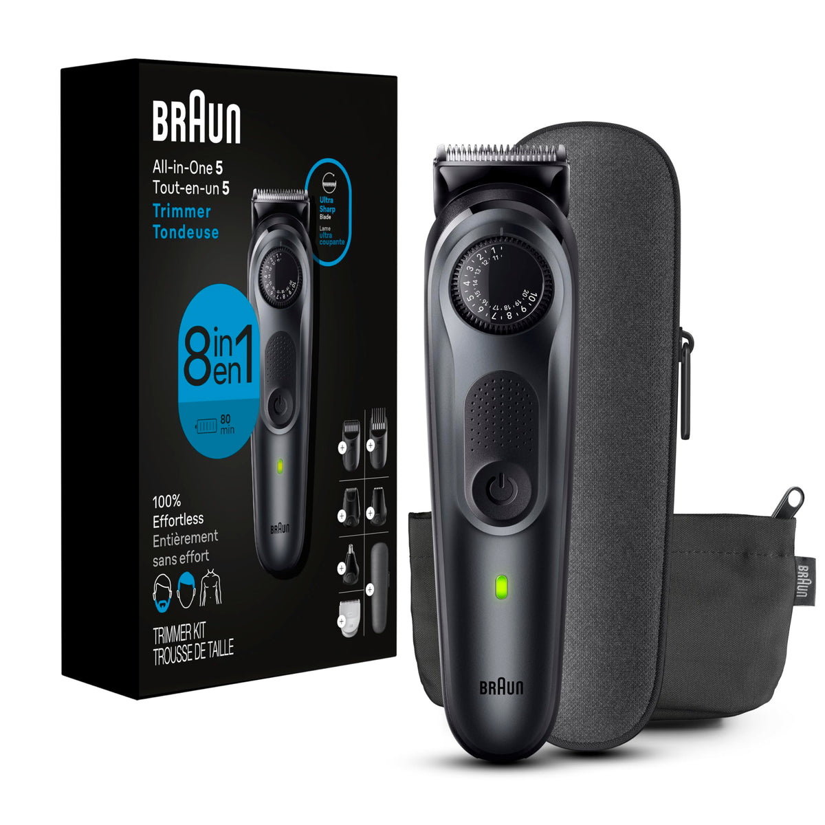 Braun open travel and zipper pouches organizing attachments for easy packing