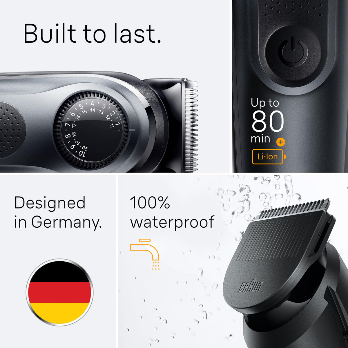 Braun macro of ultra-sharp blade delivering precise, even cutting performance