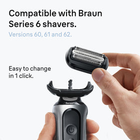 Braun Series 6 cutter block side view showing precision cutters