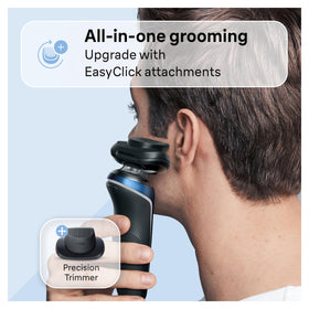 Braun Series 6 stored inside included travel pouch for compact protection on trips