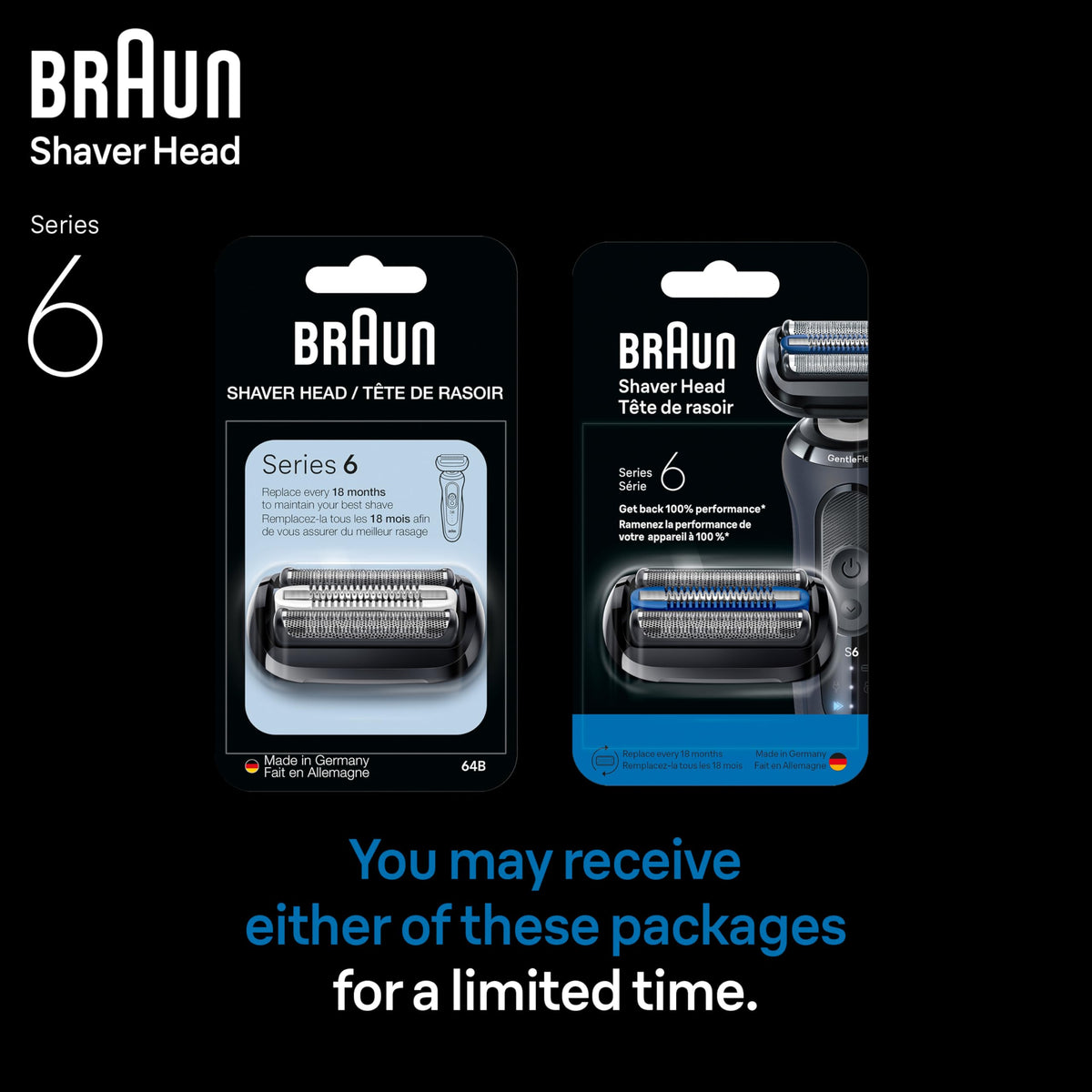 Braun Series 6 lifestyle bathroom setup showing convenient storage