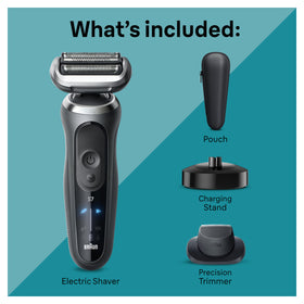 Braun Series 7 close-up of pivoting contour head for accurate shave coverage