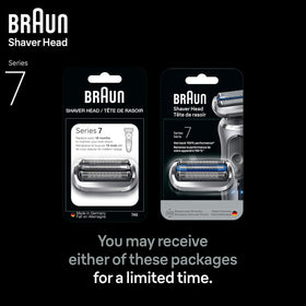 Braun packaging back label showing compatibility and Made in Germany quality