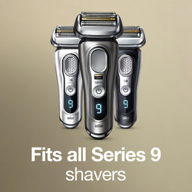 Braun Series 9 foil close-up highlighting precision cut and gentler glide