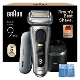 Braun Series 9 front view showing design and ergonomic grip for comfortable shaving