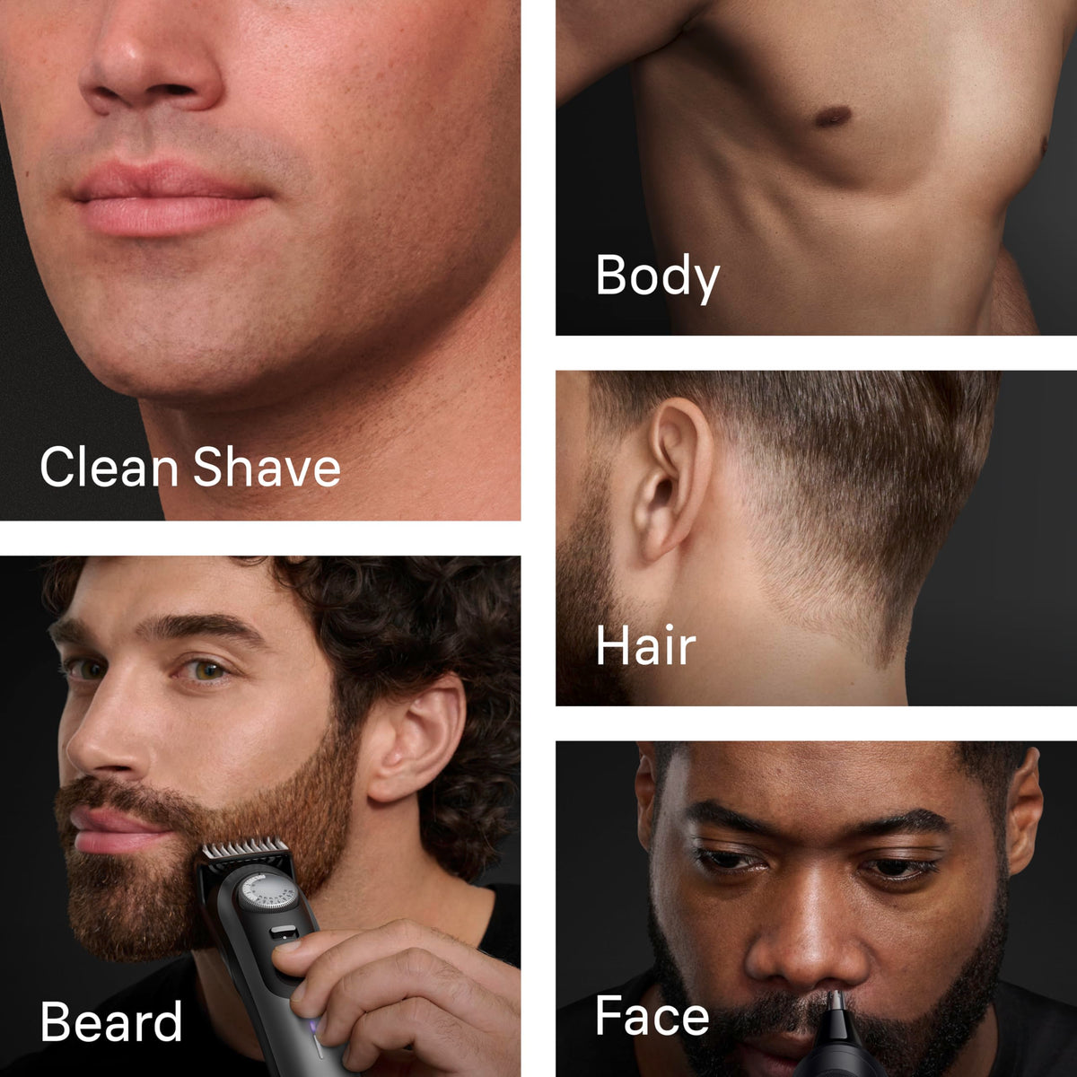 Braun Series 9 PRO array of attachments laid out to show versatility and included tools