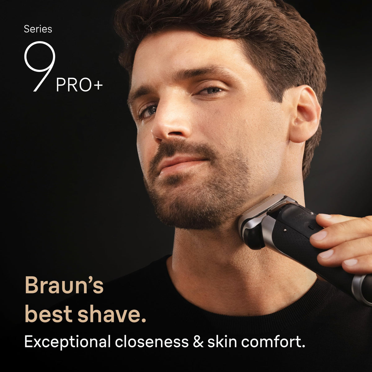 Braun integrated precision trimmer closeup for precise beard and sideburn shaping