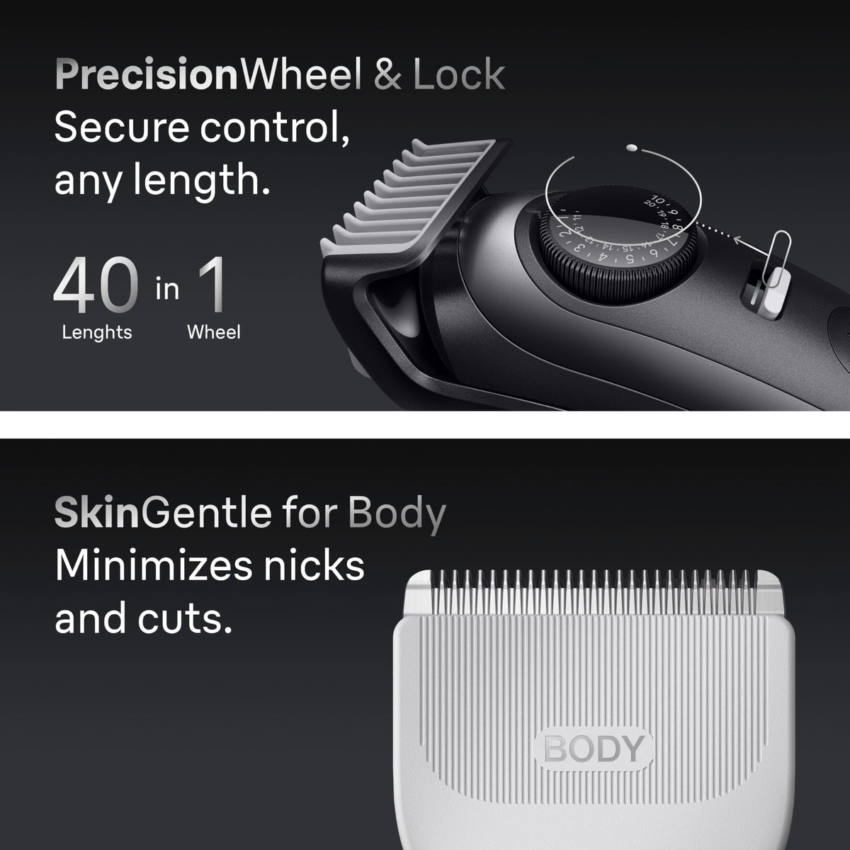 Braun waterproof trimmer used in shower for wet shaving convenience
