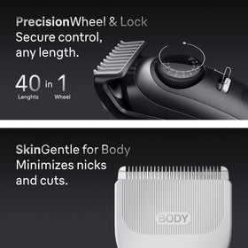 Braun waterproof trimmer used in shower for wet shaving convenience