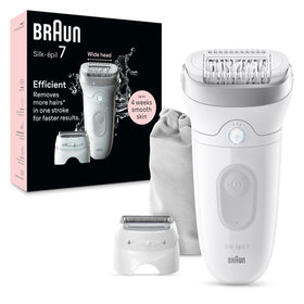 Braun Silk-épil 7 front view showing ergonomic grip and design benefit