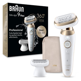 Braun Silk-épil 9 Flex front view showing ergonomic design and quick results