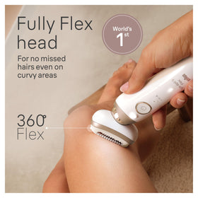 Braun Silk-épil 9 Flex MicroGrip tweezers detail capturing very short hairs