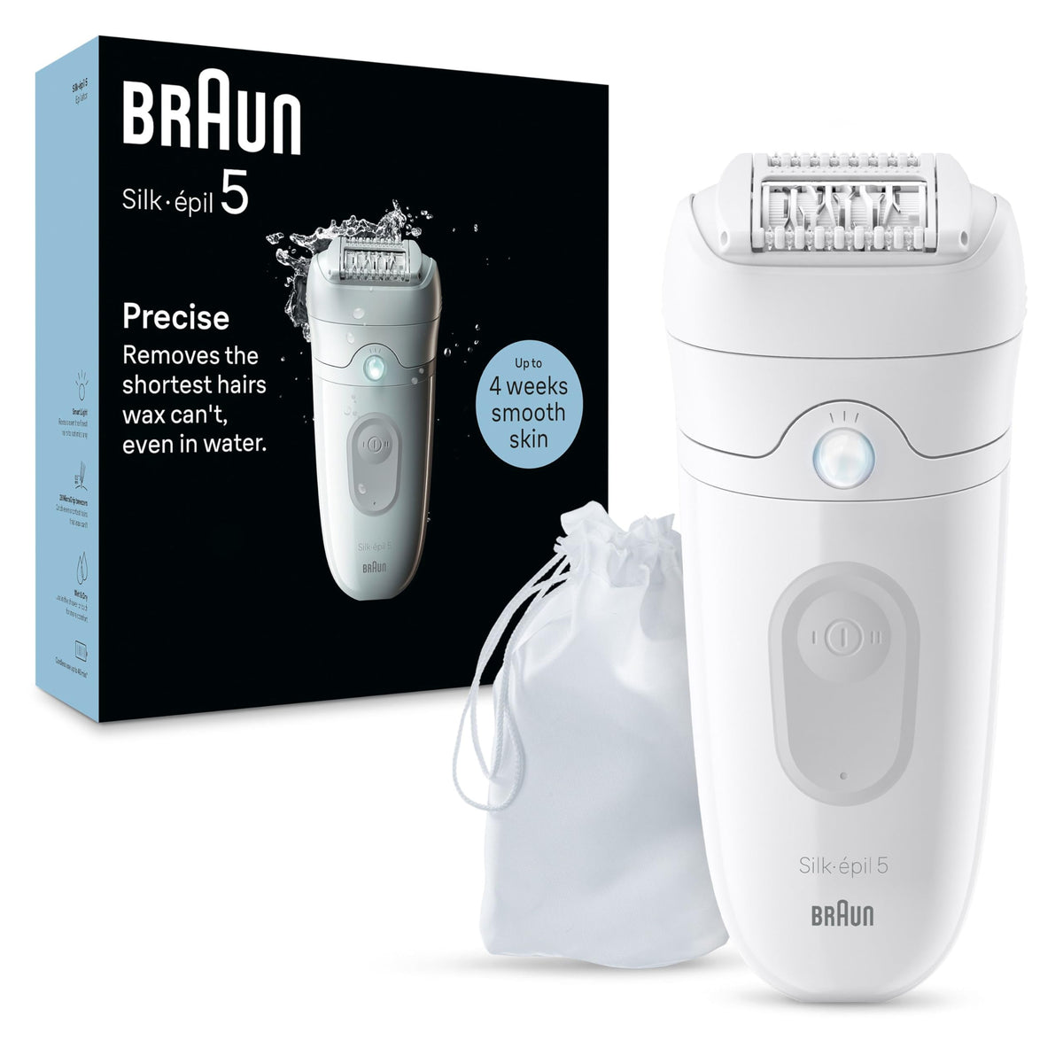 Braun Silk-épil 5 front view showing ergonomic design and quick grip