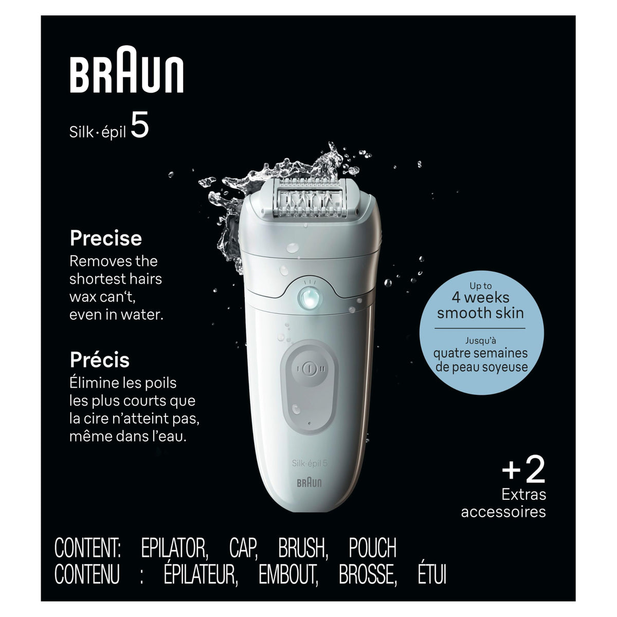 Braun Silk-épil 5 label detail highlighting German manufacturing quality