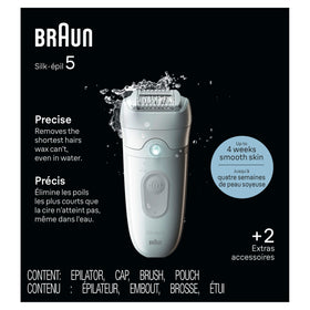 Braun Silk-épil 5 label detail highlighting German manufacturing quality