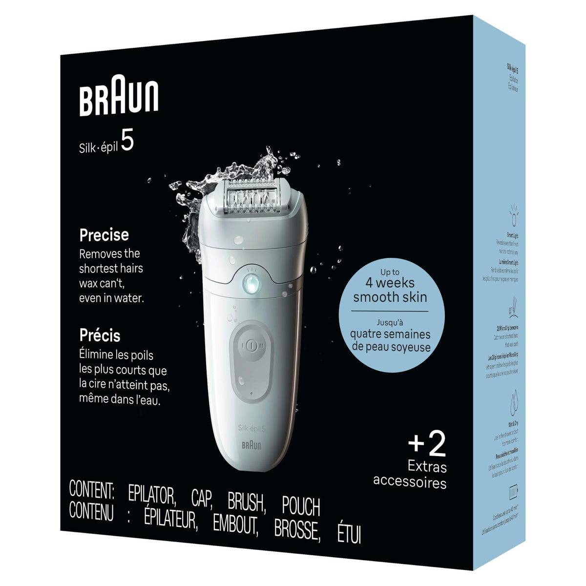 Braun Silk-épil 5 demonstrating underarm epilation for smooth skin