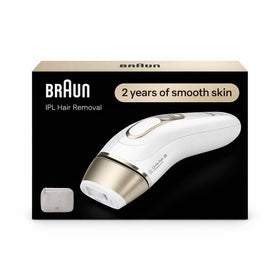 Braun Silk·Expert Pro 5 front profile showing streamlined design and fast treatment benefit