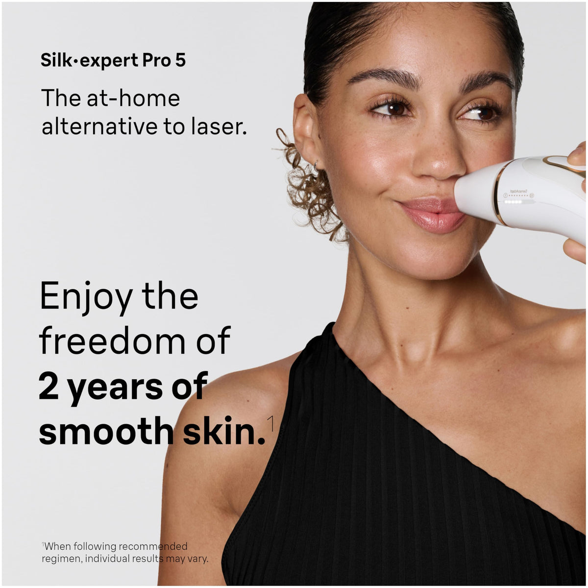 Braun Silk·Expert Pro 5 Smart Flex Head close-up illustrating better contact and coverage