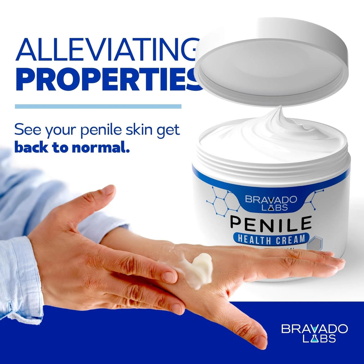 Bravado Labs pump and cap detail showing easy dispensing for hygienic daily use