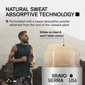 Bravo Sierra size comparison beside grooming kit illustrating compact travel-ready convenience