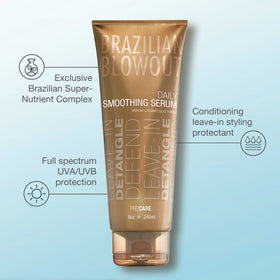 BRAZILIAN BLOWOUT serum pump and texture close-up for easy application