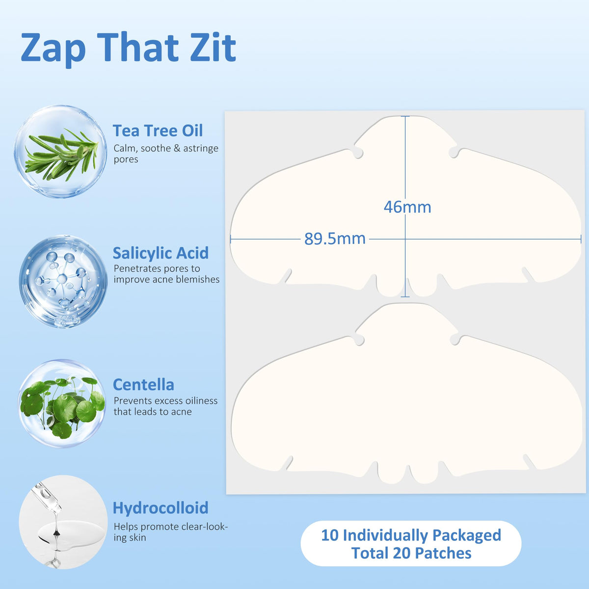 Breiboz individually wrapped patch showing portability and freshness