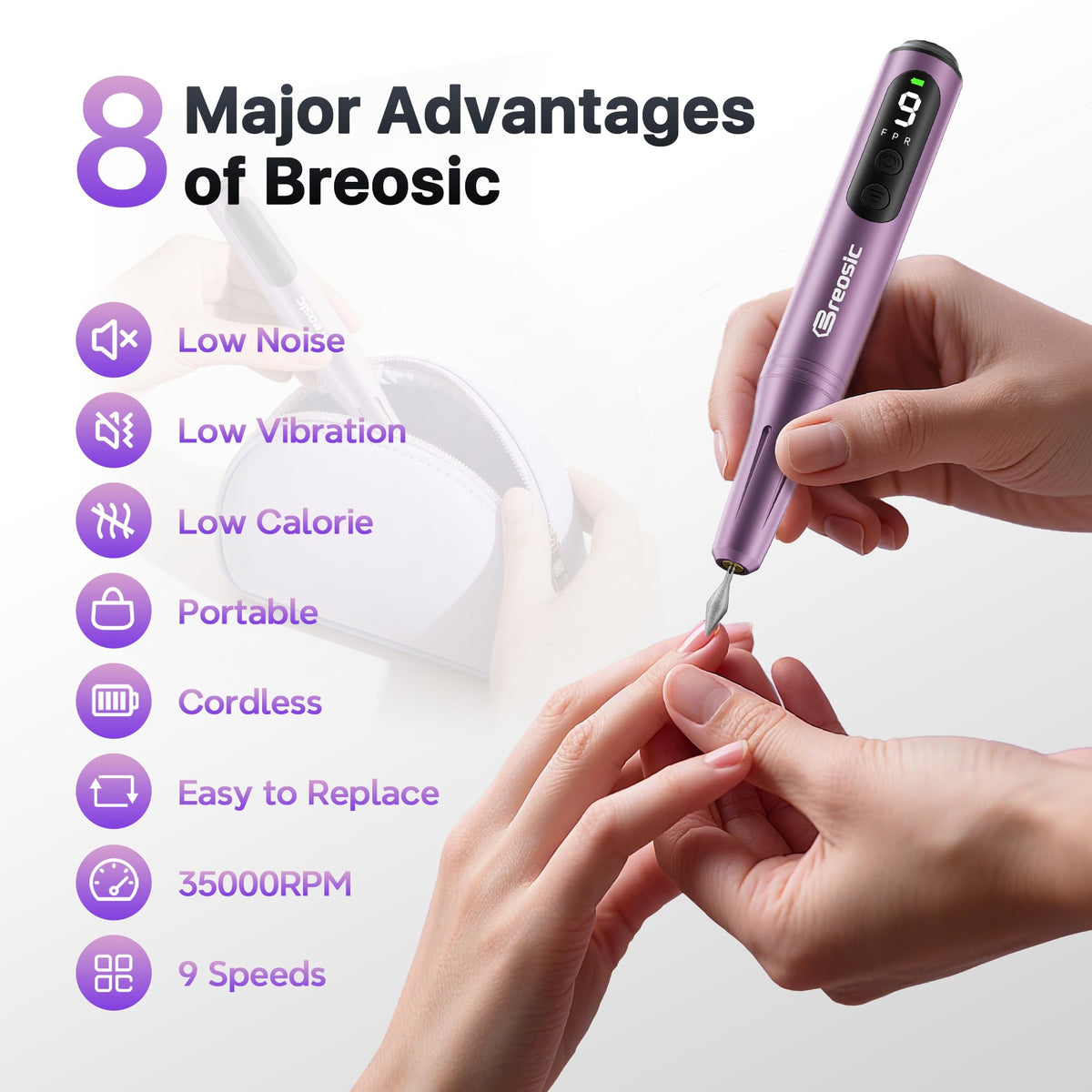 Breosic drill bits arranged to show variety and versatility for many tasks