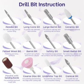Breosic sanding bands and bits detail illustrating easy abrasive swaps
