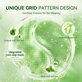 BREYLEE grid design detail demonstrating non-slip adhesion advantage