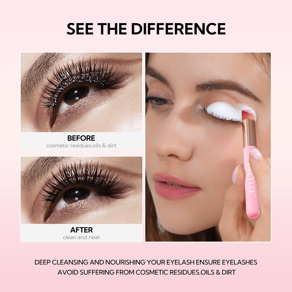 BREYLEE close-up of label showing vegan formula and eye-friendly pH