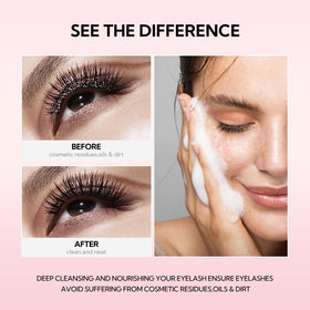 BREYLEE mascara wand and soft brush for precise cleaning and reduced friction on lashes