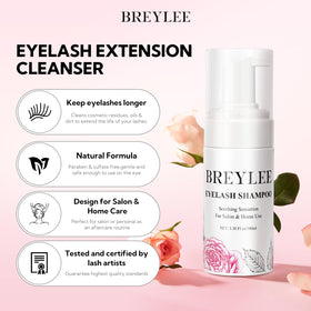 BREYLEE pump dispensing foam texture for gentle, residue-free cleaning