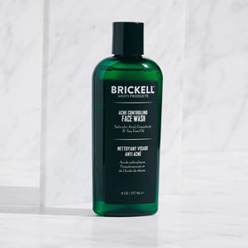 Brickell Men's Products pump close-up demonstrating easy dispensing and control