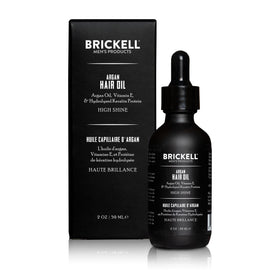 Brickell argan oil dropper releasing clear lightweight texture for quick absorption