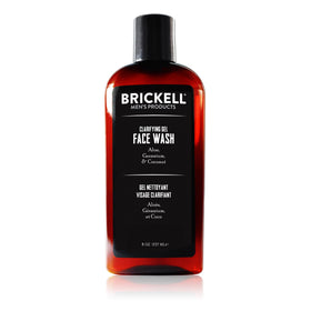 Brickell front bottle view showing label and 8 oz size benefit