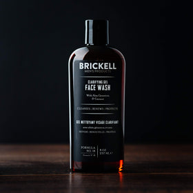Brickell hand dispensing gel to show size and easy application benefit