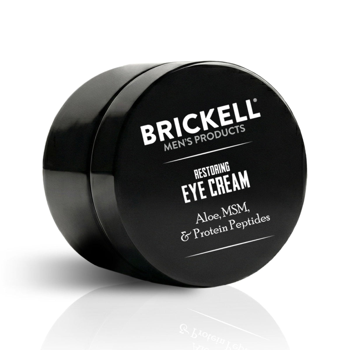 Brickell Men's Products front packaging view showing clean unscented eye cream
