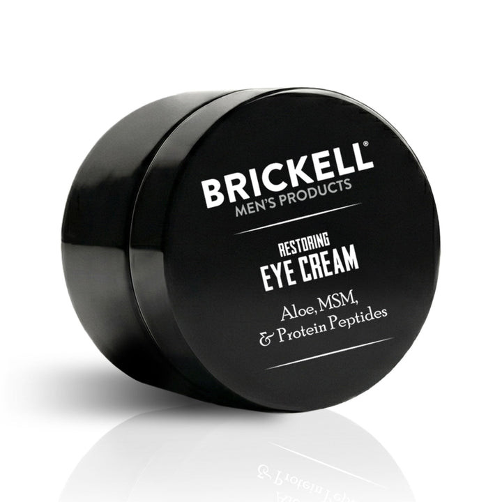 Brickell Men's Products front packaging view showing clean unscented eye cream
