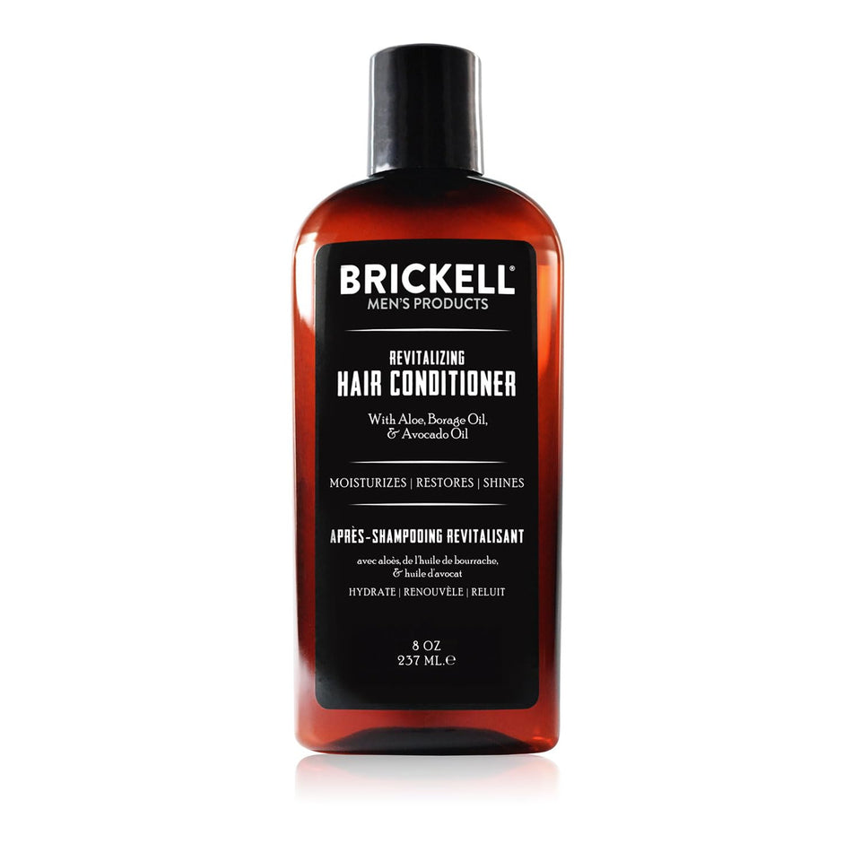 Brickell Men's Products front bottle view showing label and premium packaging benefit