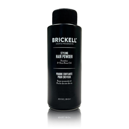 Brickell front packaging showing powder container and clear labeling for easy identification